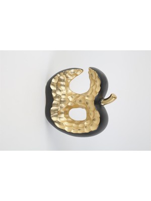 Vitale Siyah Seramik Elma 19*7*20 cm AK.LA0077