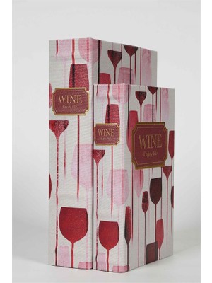 Vitale Wine Kitap Kutu 30*21*7 cm AK.JI0051