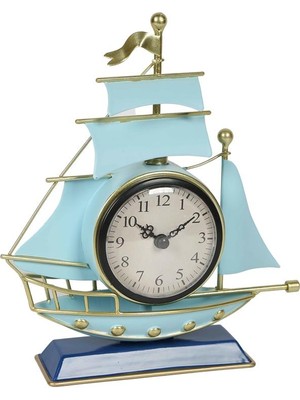 Vitale Mavi Yelkenli Masa Saati 20*6*22.5 cm AK.KN0017
