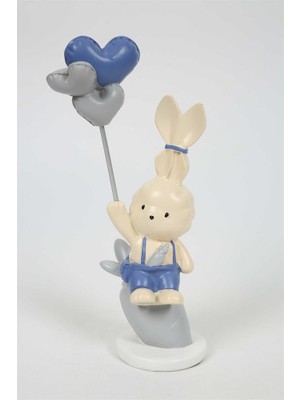 Vitale Polyester Havuçlu Tavşan Biblo 25X11 cm AK.KZ0045