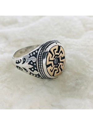 Canka Zirkon Taşlı 925 Ayar Gümüş Erkek Yüzük