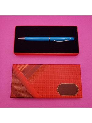 Zenvia Kutulu Metal Turkuaz Kalem (ZNV-5456)