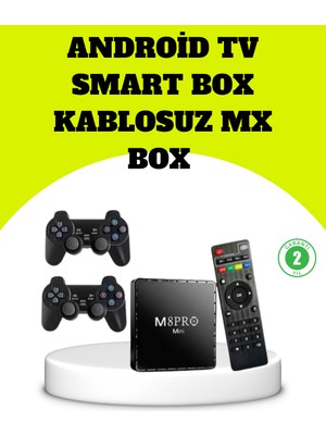 Zenvia M8PRO Android Tv Box ve Retro Oyun Konsolu 64GB (ZNV-5456)