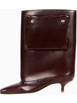 A.w.a.k.e. Mode Kahverengi Dana Derisi Kadın Topuklu Bot