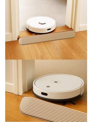 Roboqoq 3cm x 70cm Bej Robot Süpürge Rampası Kapı Eşik Rampası