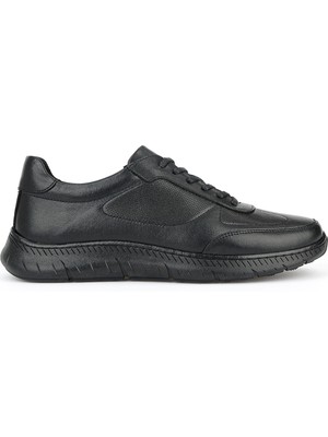Ziya, Erkek Hakiki Deri Sneaker 153423Z92 Siyah