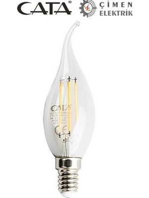 Eco Lounge Cata Ct 4062 4W LED Flament Ampul 3200K Günışığı E14 Duy