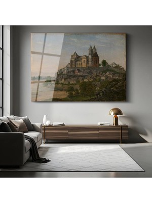 GülsenArt Albrecht Dürer Orta Çağ Kasabası Tarihi Resmi Temperli Cam Tablo Duvar Tablosu Dekoratif Tablo