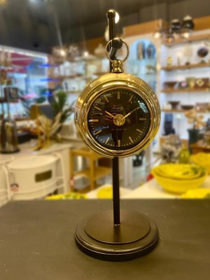 Çırpan Ev Altın Eskitme Askılı Masa Saati 33CM