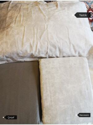 Sarev %100 Pamuk Flanel Gri Çift Kişilik Nevresim Takımı Gri Standart