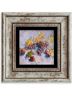 TeknoKapsül Van Gogh Çerçeveli Taş Tablo 20 cm