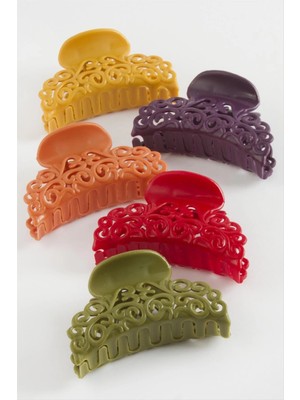Eco Lounge Çini Desenli Renkli Mandal Toka 6 cm