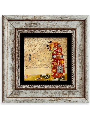 TeknoKapsül Gustav Klimpt Çerçeveli Taş Tablo 20 cm