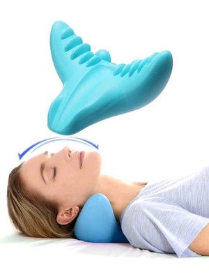 Kayropraktik Boyun Yastığı U Şekilli Masaj Destekli Ağrı Kesici Bellek Köpük Yastık