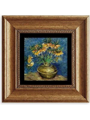 TeknoKapsül Van Gogh Çerçeveli Taş Tablo 20 cm