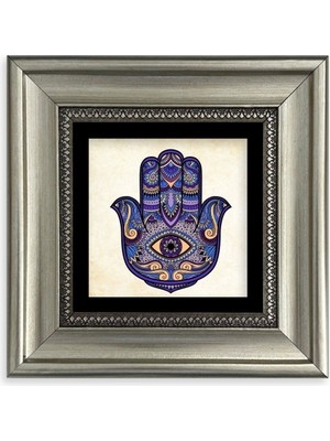 TeknoKapsül Fatma Ana Eli Çerçeveli Taş Tablo 20 cm