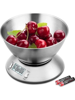 LCD Ekran Elektronik Dijital Mutfak Terazisi Inox Hassas Mutfak Tartısı