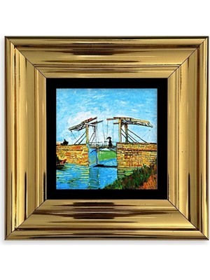 TeknoKapsül Van Gogh Çerçeveli Taş Tablo 20 cm