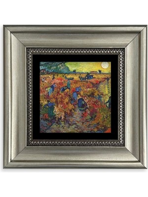 TeknoKapsül Van Gogh Çerçeveli Taş Tablo 20 cm