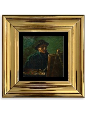 TeknoKapsül Van Gogh Çerçeveli Taş Tablo 20 cm