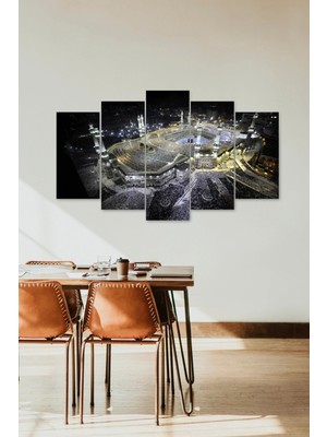 TeknoKapsül Kabe Manzarası 5 Parçalı Mdf Tablo 60 x 100