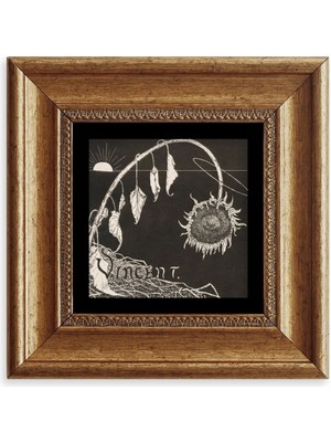 TeknoKapsül Van Gogh Çerçeveli Taş Tablo 20 cm