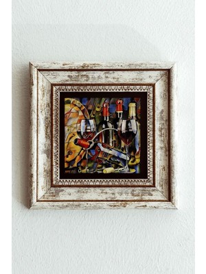 TeknoKapsül Çerçeveli Taş Tablo , Çerçeveli Taş Duvar DEKORU-ENKCRCVTBL-00196 20 cm