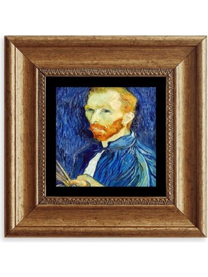 TeknoKapsül Van Gogh Çerçeveli Taş Tablo 20 cm