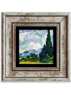 TeknoKapsül Van Gogh Çerçeveli Taş Tablo 20 cm