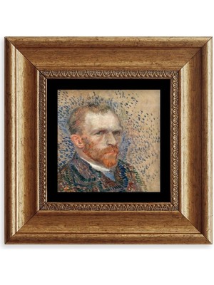 TeknoKapsül Van Gogh Çerçeveli Taş Tablo 20 cm