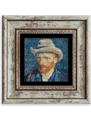 TeknoKapsül Van Gogh Çerçeveli Taş Tablo 20 cm