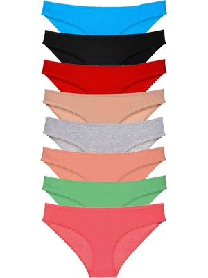 Zenvia 8 Adet Süper Eko Set Likralı Kadın Slip Külot Set 4 (ZNV-556)