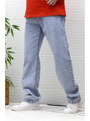 Neva Shop Buz Mavi Erkek Baggy Jean