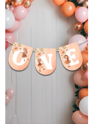 Niksy Design One Orman Perileri Temalı 1 Yaş Banner Parti Süsü