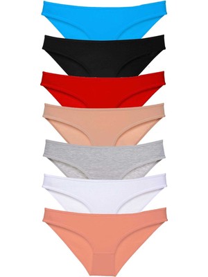 Zenvia 7 Adet Süper Eko Set Likralı Kadın Slip Külot Set 1 (ZNV-556)