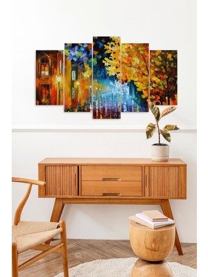 TeknoKapsül Deniz Manzarası 5 Parçalı Mdf Tablo 60 x 100