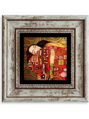 TeknoKapsül Gustav Klimpt Çerçeveli Taş Tablo 20 cm