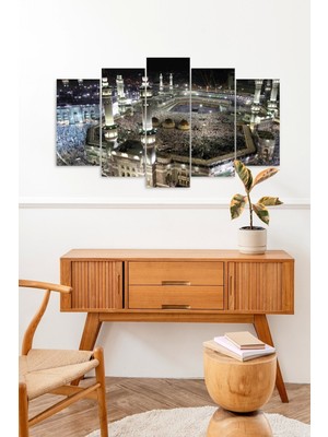 TeknoKapsül Kabe Manzara 5 Parçalı Mdf Tablo 60 x 100