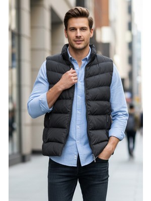 Remsa Erkek Içi Astarlı Şişme Yelek 7065 Siyah