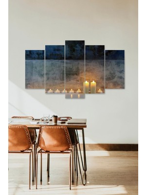 TeknoKapsül Manzara 5 Parçalı Mdf Tablo 60 x 100