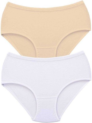 Zenvia 2 Adet Tutku Kadın Yüksek Bel Bato Kalın Lastik Külot S9 (ZNV-556)