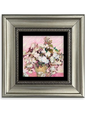 TeknoKapsül Van Gogh Çerçeveli Taş Tablo 20 cm