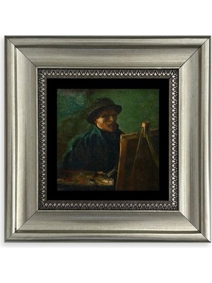 TeknoKapsül Van Gogh Çerçeveli Taş Tablo 20 cm