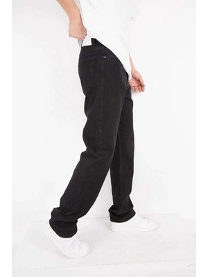 Neva Shop Erkek Koyu Füme Baggy Jean