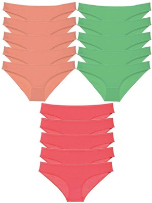 Zenvia 15 Adet Süper Eko Set Likralı Kadın Slip Külot 536 (ZNV-556)