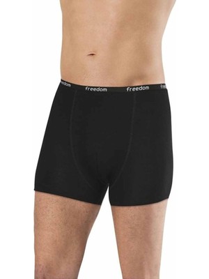 Zenvia Bambu Düz Renk Erkek Boxer Siyah - 1275A (ZNV-556)