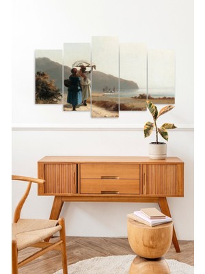 TeknoKapsül Insan Manzarası 5 Parçalı Mdf Tablo 60 x 100