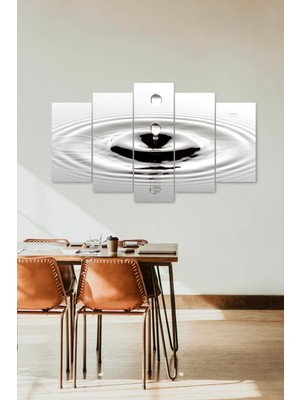 TeknoKapsül Damlalar 5 Parçalı Mdf Tablo 60 x 100