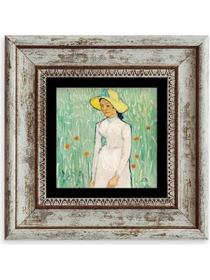 TeknoKapsül Van Gogh Çerçeveli Taş Tablo 20 cm