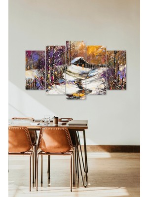 TeknoKapsül Manzara Doğa 5 Parçalı Mdf Tablo 60 x 100